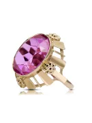 Amethyst 14K Yellow gold Ring Vintage vrc043y